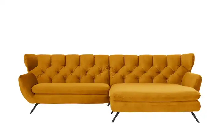 Jette Home Ecksofa Caldara rechts Curry