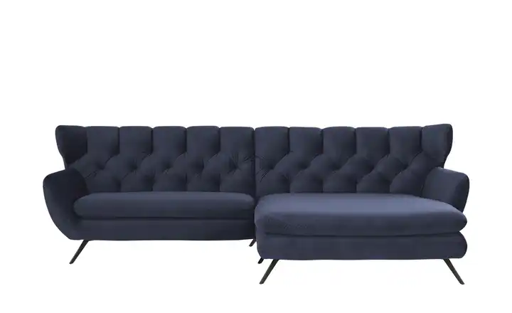 Jette Home Ecksofa Caldara rechts Dunkelblau