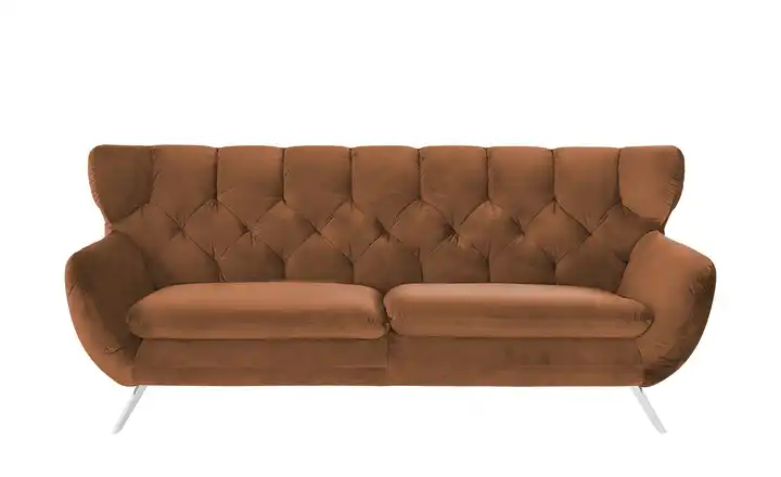 Jette Home Sofa Caldara 3 verchromt Kupferfarben