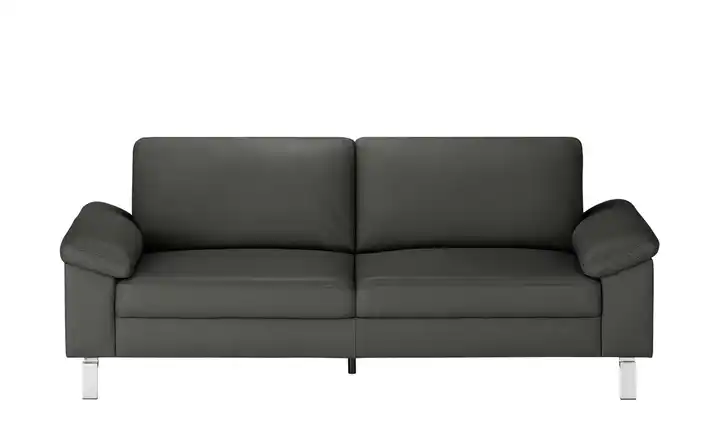 Max Schelling Ledersofa aus Echtleder Maximum 2,5 Winkel verchromt, matt Fango