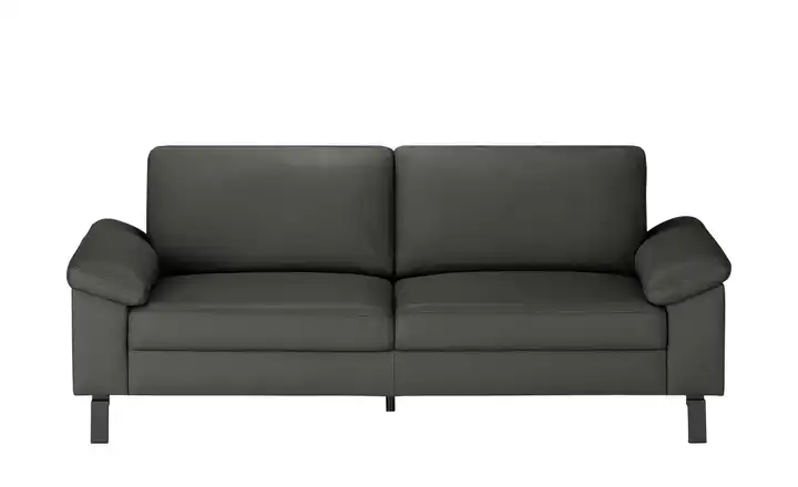 Max Schelling Ledersofa aus Echtleder Maximum 2,5 Winkel Schwarz, matt Fango