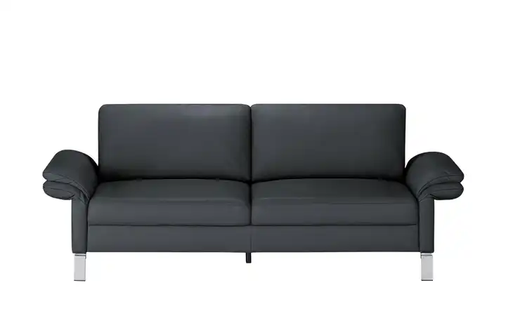 Max Schelling Einzelsofa aus Echtleder Maximum 2,5 Winkel Dunkelblau verchromt, matt