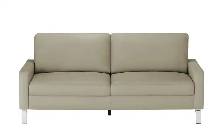 Max Schelling Einzelsofa aus Echtleder Maximum 2 Winkel Taupe verchromt