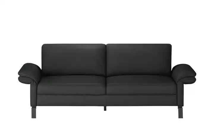 Max Schelling Einzelsofa aus Echtleder Maximum 2 Winkel Schwarz Schwarz, matt