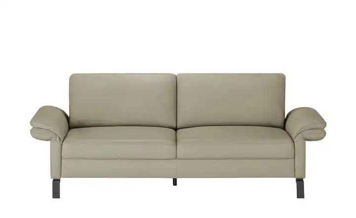 Max Schelling Einzelsofa aus Echtleder Maximum 2 Winkel Taupe Schwarz, matt