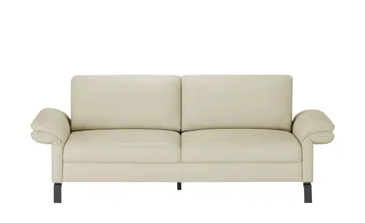 Max Schelling Einzelsofa aus Echtleder Maximum 2 Winkel Beige Schwarz, matt