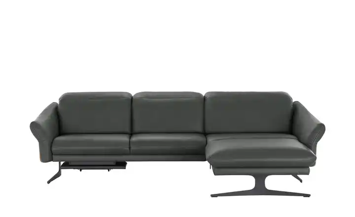 himolla Ecksofa aus Echtleder 1059 Anthrazit rechts Erweiterte Funktion