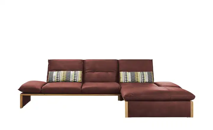 KOINOR Leder-Ecksofa mit Massivholzrahmen aus Wildeiche Humfrey