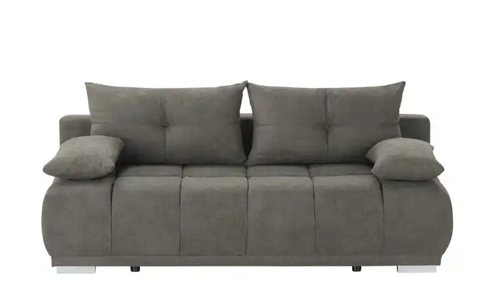 switch Schlafsofa mit Boxspringpolsterung Gala Schokoladenbraun Mikrofaser in Velours-Optik