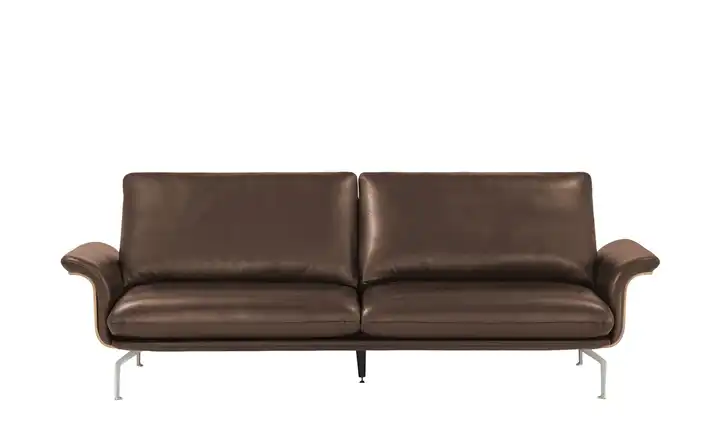 Nils Olsen Ledersofa aus Echtleder Alva 3 Braun