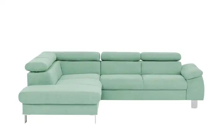 uno Ecksofa Micky Türkis links Grundfunktion