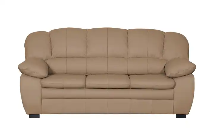 uno Ledersofa aus Echtleder Casino 3 Cappuccino