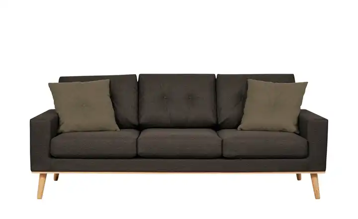 Sofa, 3-sitzig Cristy Dunkelbraun, Braun