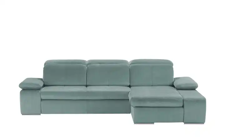 switch Ecksofa aus Mikrofaser Avilla Petrol rechts Grundfunktion Mikrofaser in Velours-Optik