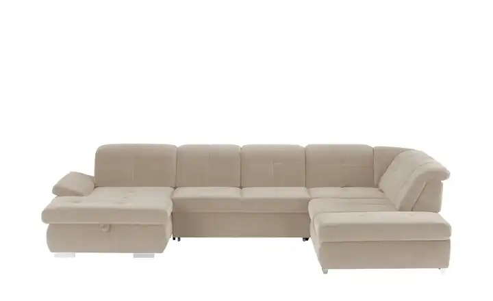 Lounge Collection Wohnlandschaft Mikrofaser Affair Beige rechts Erweiterte Funktion