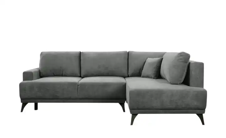 Ecksofa Lima Dunkelgrau rechts