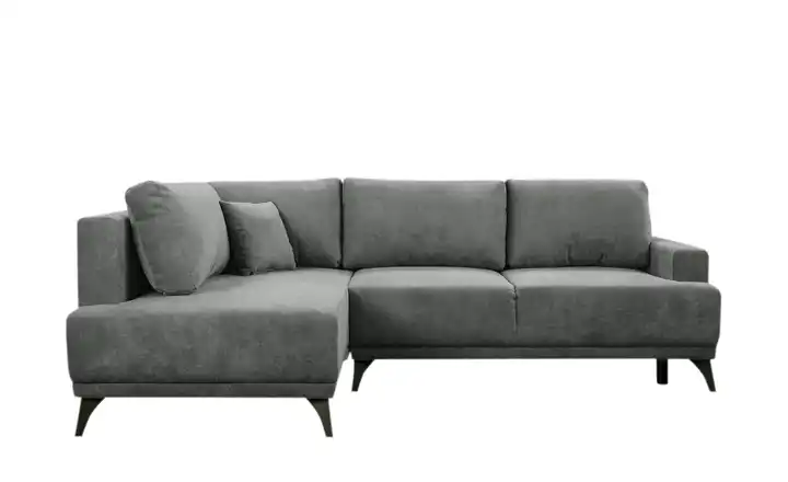 Ecksofa Lima Dunkelgrau links