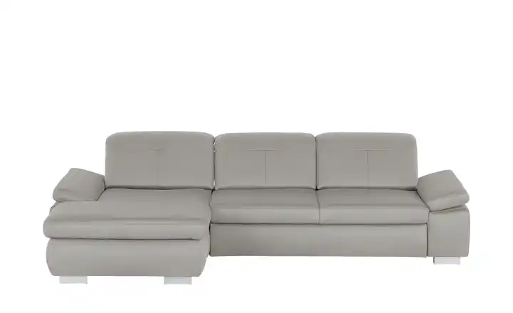 Lounge Collection Ecksofa aus Mikrofaser Kathrin Hellgrau links Grundfunktion