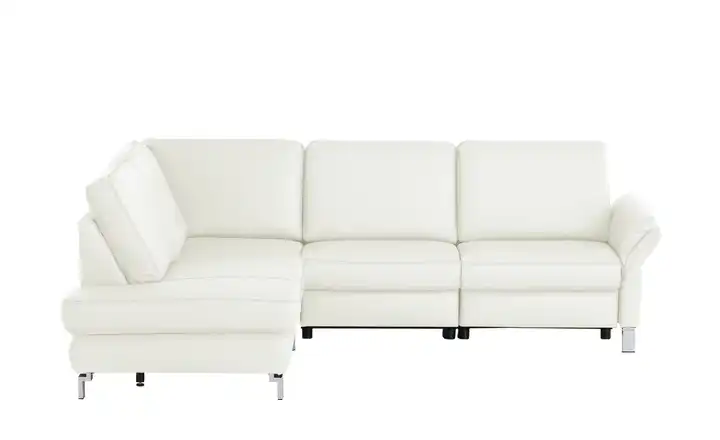 medium Ecksofa Medium Plus Weiß links Erweiterte Funktion
