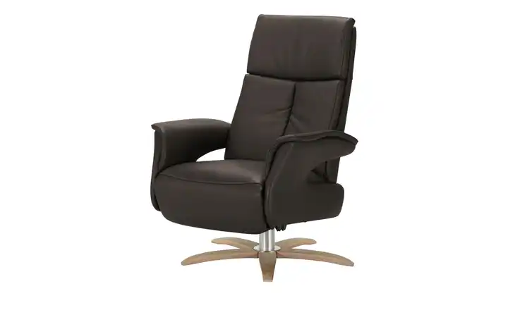 Nils Olsen Relaxsessel aus Leder Lia Dunkelbraun