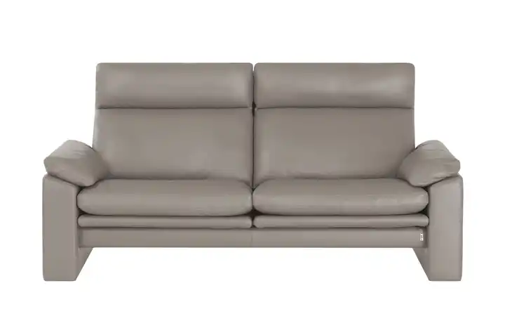 erpo just relax Ledersofa mit Relaxfunktion JR960 Bari 2,5 Hellgrau