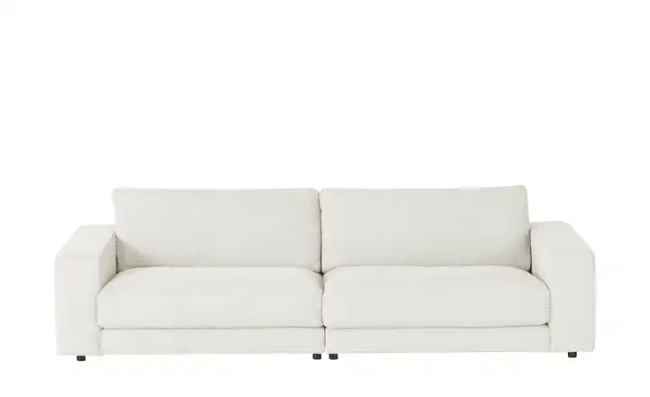 Jette Home Sofa Cord Sila 84 cm 290 cm Schneeweiß