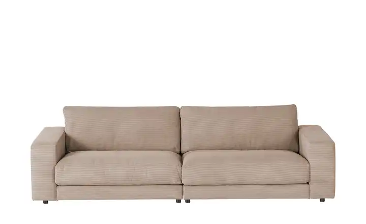 Jette Home Sofa Cord Sila 84 cm 290 cm Hellbraun