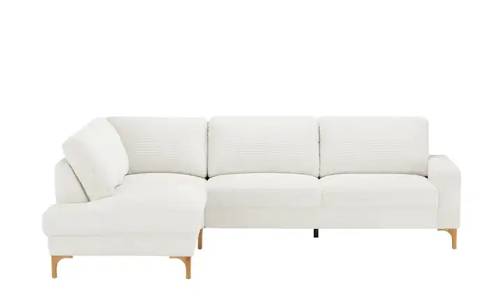 Gray & Jones Cord-Sofa Capa Schneeweiß links