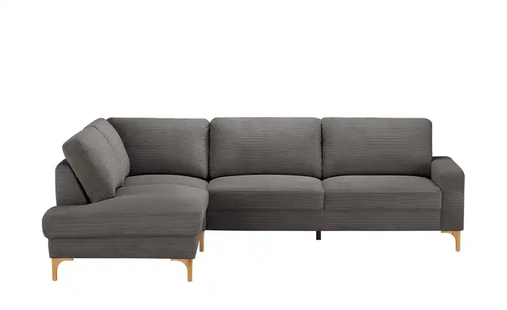 Gray & Jones Cord-Sofa Capa Dunkelgrau links