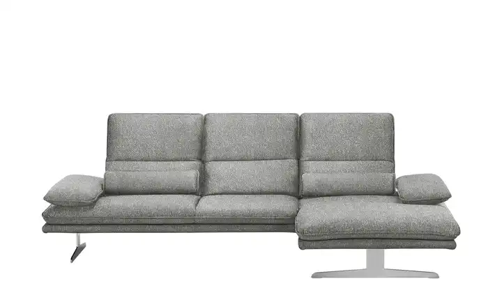 W.SCHILLIG Ecksofa 16777 Broadway Grau rechts Grundfunktion