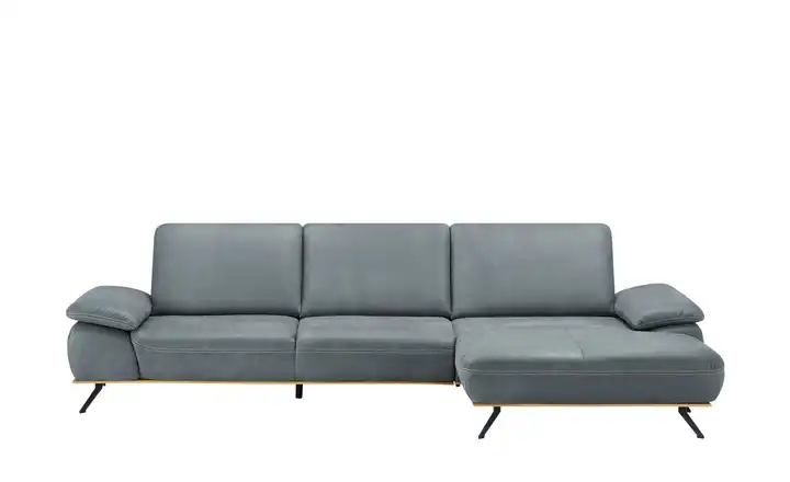 meinSofa Ecksofa Fiona edelstahlfarben rechts Erweiterte Funktion