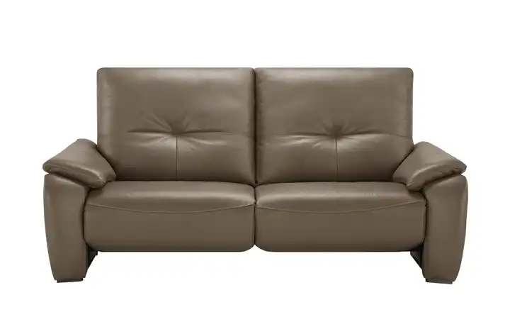 Wohnwert Sofa  aus Echtleder Halina ohne Hellbraun