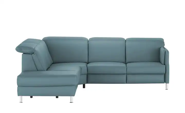 meinSofa Leder-Ecksofa Leon links ohne Blau