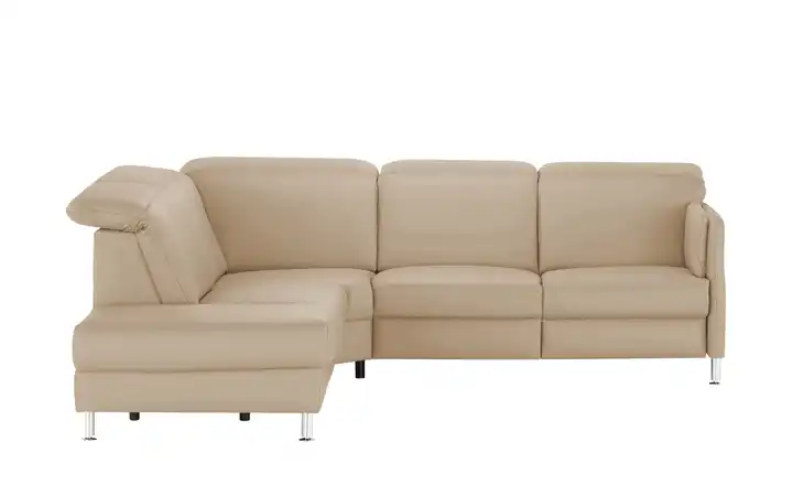 meinSofa Leder-Ecksofa  Leon