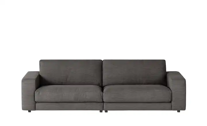 Jette Home Sofa Cord Sila 64 cm 250 cm Anthrazit