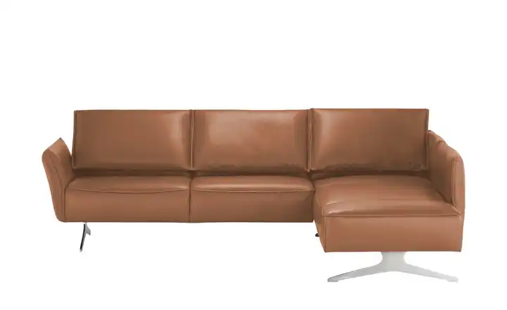 KOINOR Ecksofa Leder Vineto Cognacbraun rechts