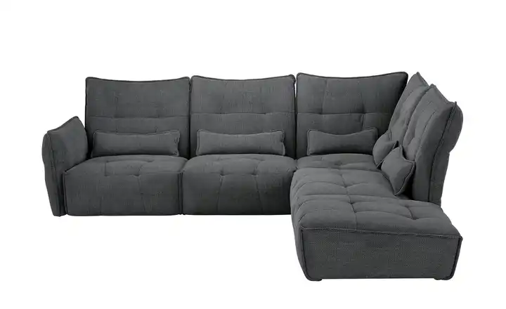 Ecksofa Jeaneva Anthrazit rechts Anthrazit