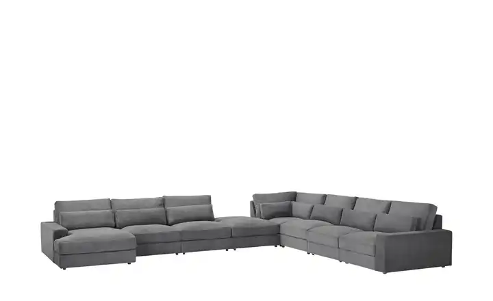 Wohnlandschaft Branna Anthrazit links