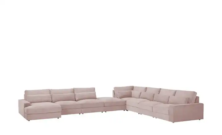 Wohnlandschaft Branna Rosé links