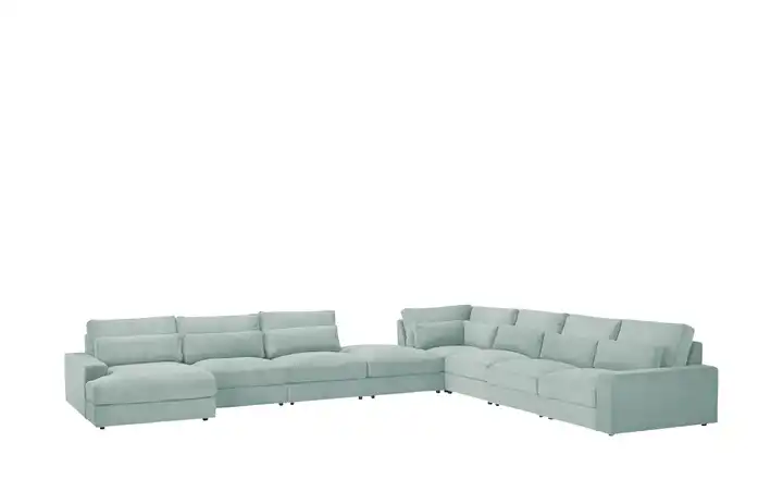 Wohnlandschaft Branna Mintgrün links