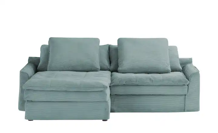 SOHO Ecksofa Sake Aquablau links