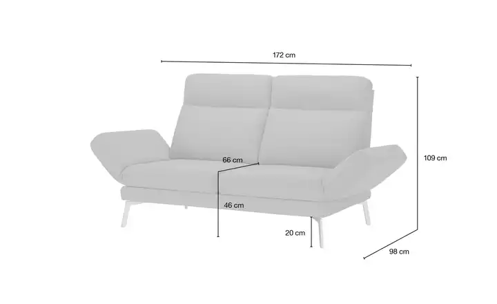  Sofa 2-sitzig mit Funktion Timea