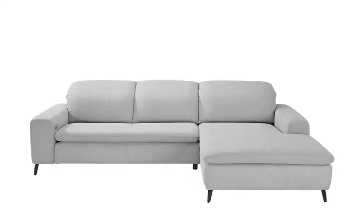 Jette Home Ecksofa aus Flachgewebe Jette Sense Erweiterte Funktion rechts Hellgrau