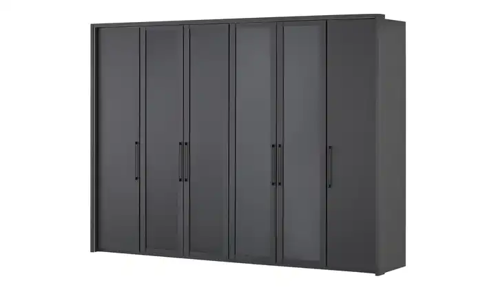  Drehtürenschrank 300 cm mit Glastüren Uma