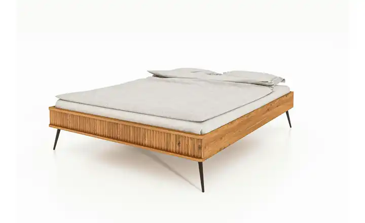 Massivholzbett ohne Kopfteil Nico Wildeiche 90 cm 210 cm