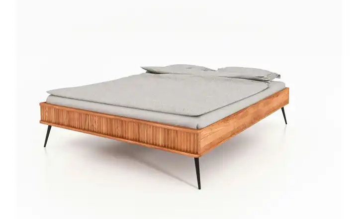 Massivholzbett ohne Kopfteil Nico Kernbuche 180 cm 190 cm