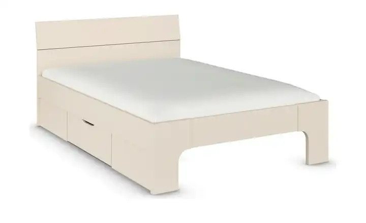  Stauraumbett in beige Frieda