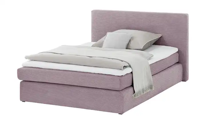 smart Boxspringbett in moderem Cordstoff Basic