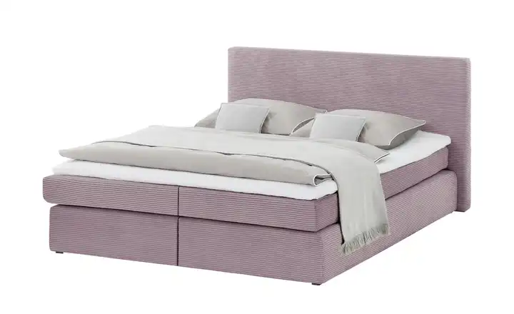  Boxspringbett in moderem Cordstoff Basic