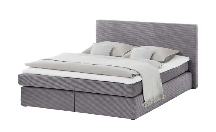 smart Boxspringbett in moderem Cordstoff Basic